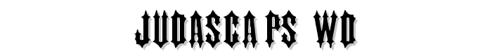 JudasCaps Wd font